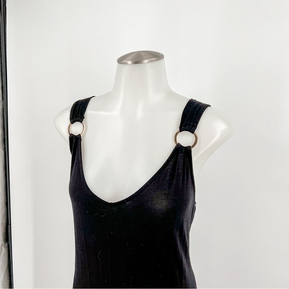 Green Envelope Black Maxi Dress - Picture 7 of 7